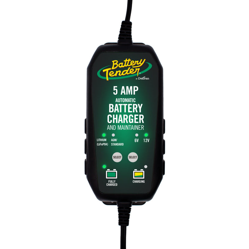 Battery 022-0186G-DL-WH Tender 12V 5AMP Lead Acid and Lithium Selectable Battery Charger