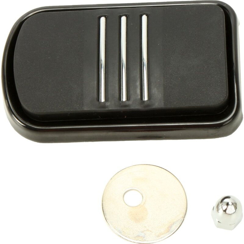 Bikers Choice 489929 80-Up Touring 86-Up FLST Black Brake Pedal Pad