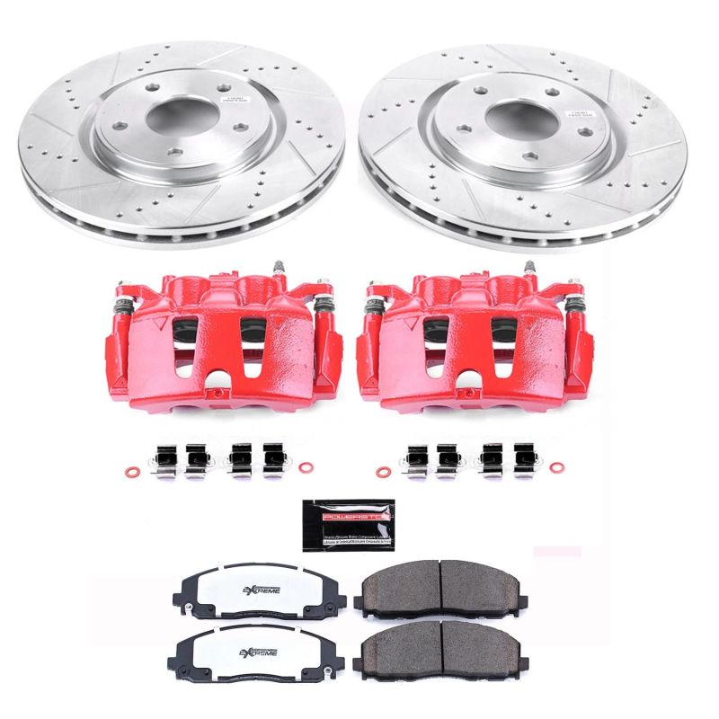 Power Stop KC5959 36 12 fits Volkswagen Routan Front Z36 Truck & Tow Kit w/Cals