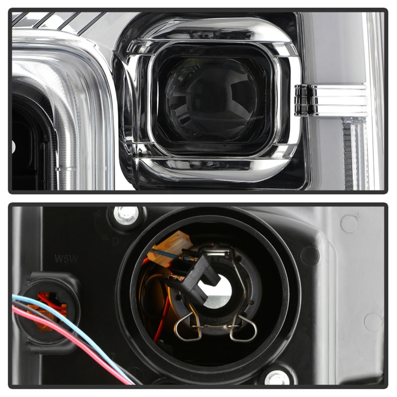Spyder 5087843 fits Ford 17-18 F250/F350/F450 Halogen Model Only -White Light B