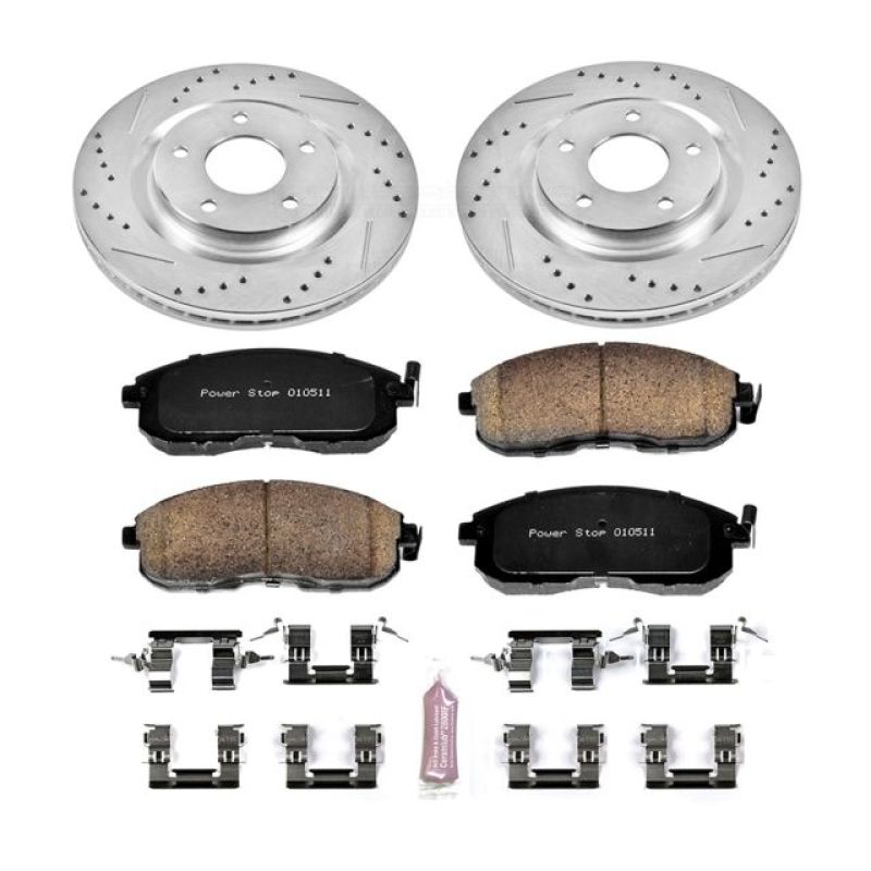 PowerStop K6094 fits Nissan 11-17 Juke Front Z23 Evolution Sport Brake Kit