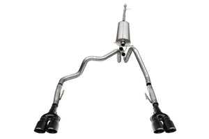 CORSA Performance 21238BPC Corsa 2022-2024 fits Chevrolet Silverado 1500 Cat-Back Dual Rear Exit with Twin 4in Black Tips