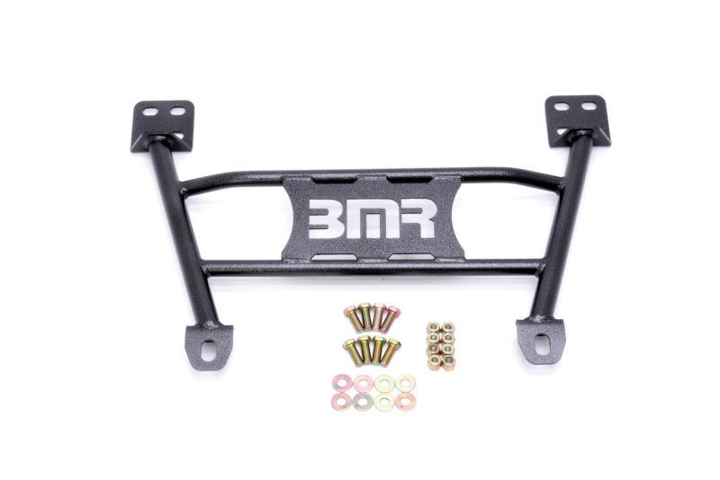 BMR CB004H S197 Mustang Radiator Support Chassis Brace - Black Hammertone