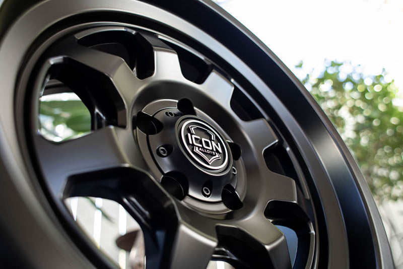 ICON 8117859057SB Nuevo 17x8.5 / 6x5.5 / 25mm Offset / 5.75in BS - Satin Black Wheel