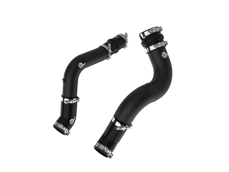 AFE 46-20614-B unner Aluminum Hot and Cold Charge Pipe Kit Black fits RAM Diese
