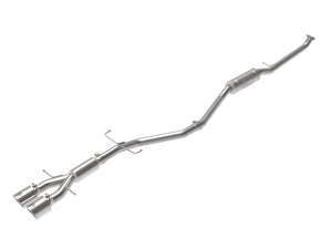 AFE 49-36619-P  2.5in 304SS Cat-Back Exhaust System w/ Polished Tips 17-20 fits