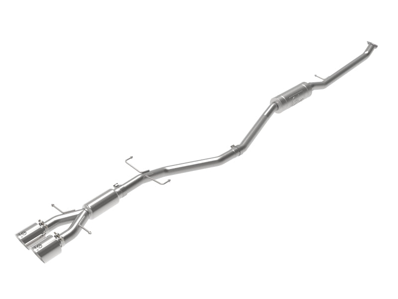 AFE 49-36619-P  2.5in 304SS Cat-Back Exhaust System w/ Polished Tips 17-20 fits
