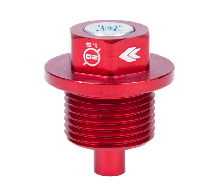 NRG NOP-300RD Magnetic Oil Drain Plug M20X1.5 fits Subaru - Red