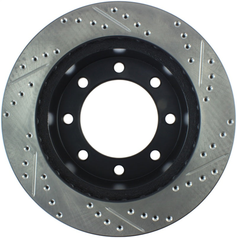 Stoptech 127.65086R 00-05 Ford Excursion 4WD / 99-04 F250/F350 Pickup Front Slotted & Drilled Right Rotor