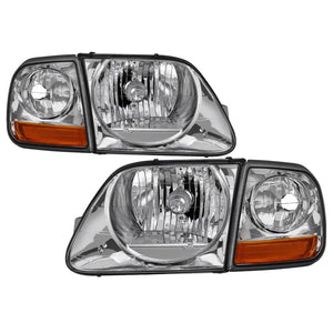 xTune 9042645 97-03 fits Ford F-150 4pc OEM Style Headlights w/Corner - Chrome