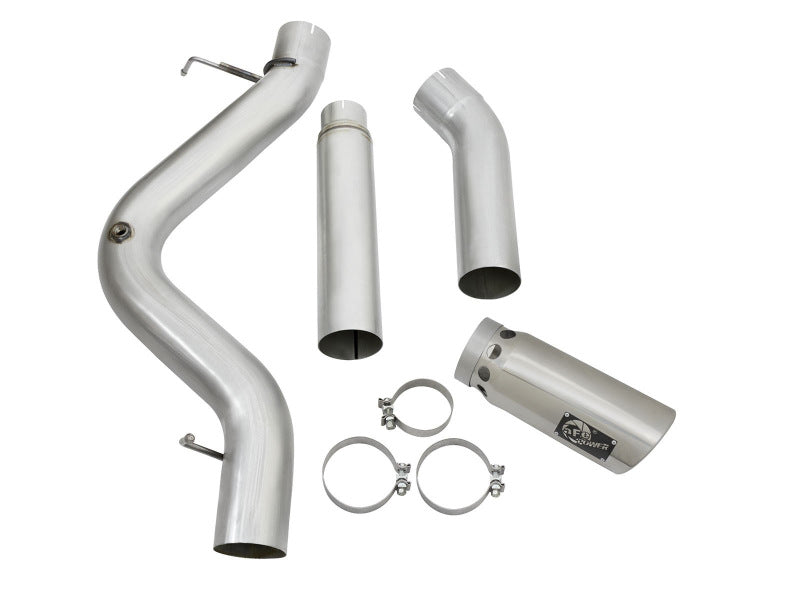 AFE 49-04081-P Exhaust 5in DPF-Back Aluminized Steel w/ Polished Tips 16-17 fit