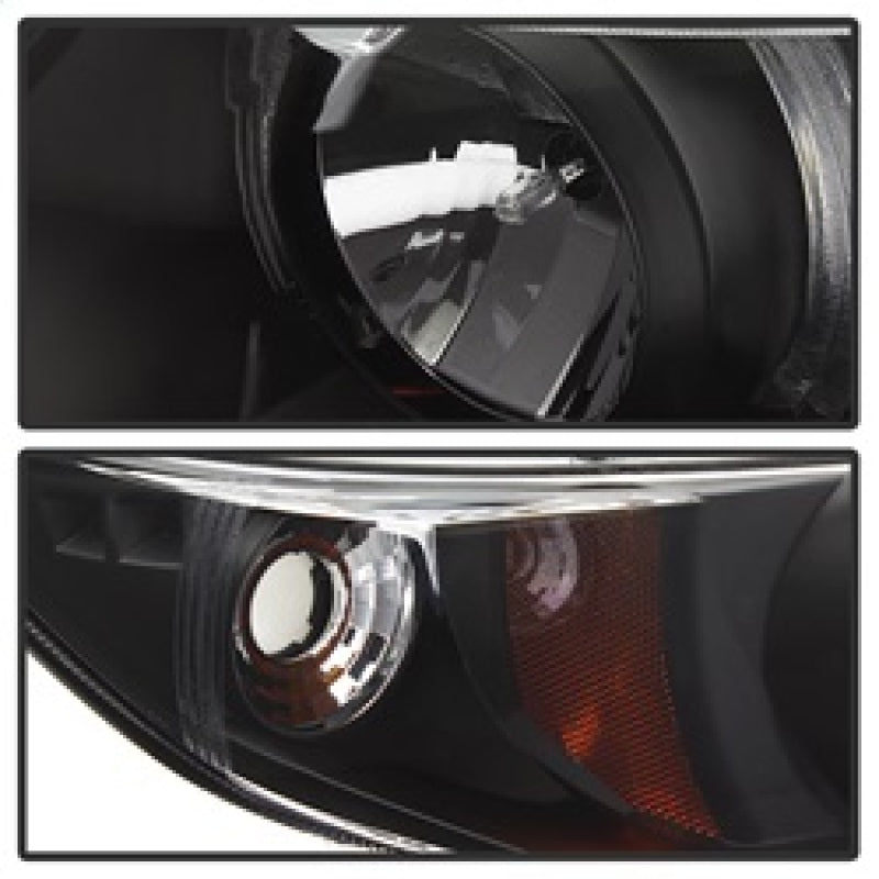Spyder 5010780 fits Honda 06-08 Civic 2Dr Projector Headlights LED Halo Black H