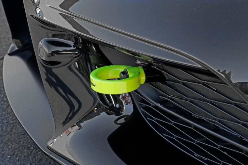 Perrin PTP-BDY-230NY 2020 fits Toyota Supra Tow Hook Kit (Front) - Neon Yellow