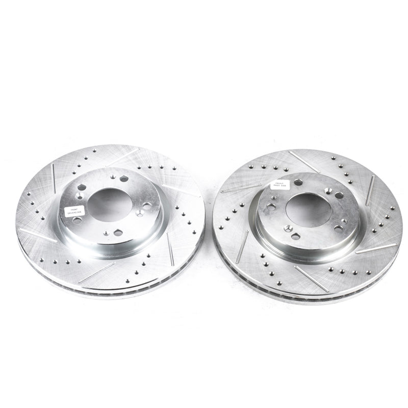 PowerStop fits Mitsubishi 06-12 Eclipse Front Evolution Drilled & Slotted Rotors