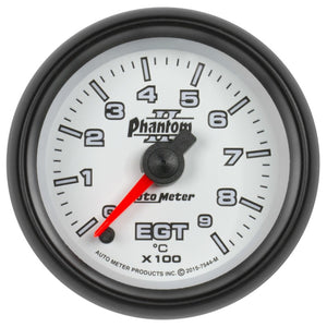 AutoMeter 7544-M Autometer Phantom II Gauge Pyrometer (Egt) 2 1/16in 900c Digital Stepper Motor Phantom II