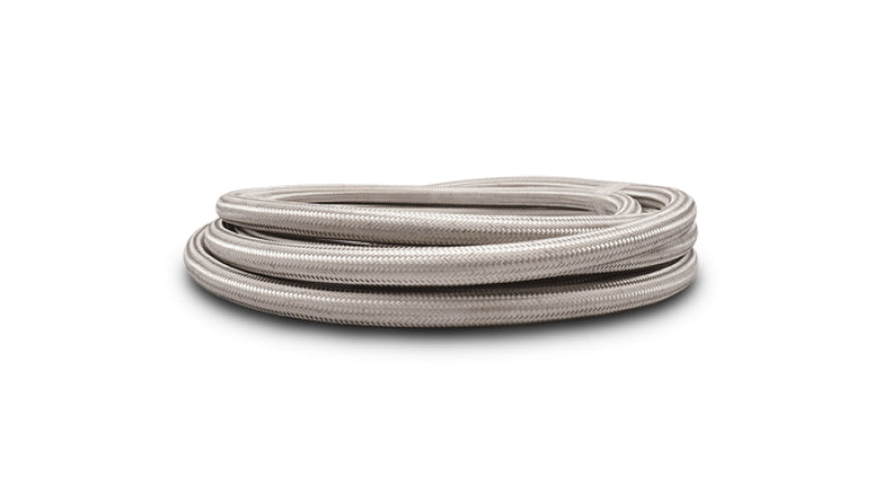 Vibrant 11934 -4 AN SS Braided Flex Hose (5 foot roll)