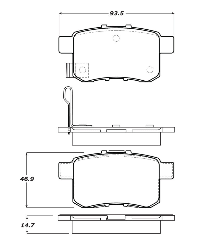Stoptech 308.1336 Performance Touring Brake Pads