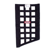 Racequip 829535 SFI 27.1 Rated Ribbon Style Funny Car Window Net / Black 22 to 18 H X 12 W