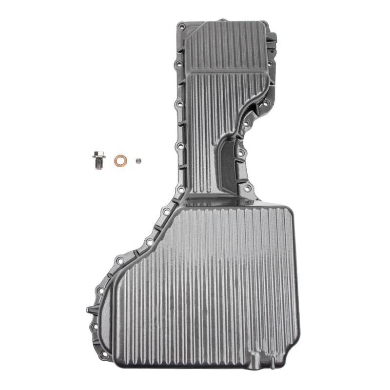 Wehrli 20-26 GM Duramax WCFab X PPE High Capacity Aluminum Oil Pan - Gun Metal