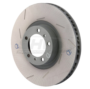 SHW Performance PFL39721 SHW 11-16 fits Porsche Panamera 4 3.6L w/o Ceramics Left Front Slotted Monobloc Brake Rotor (298615301B)
