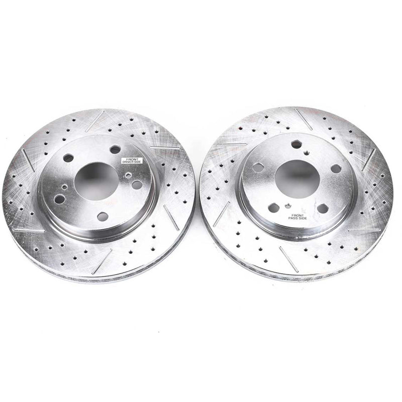 PowerStop fits Lexus 10-12 HS250h Front Evolution Drilled & Slotted Rotors -
