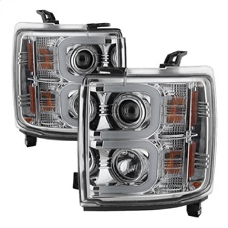 Spyder 5081049 fits Chevy 14-16 Silverado 20 2500 HD Projector Headlights Light