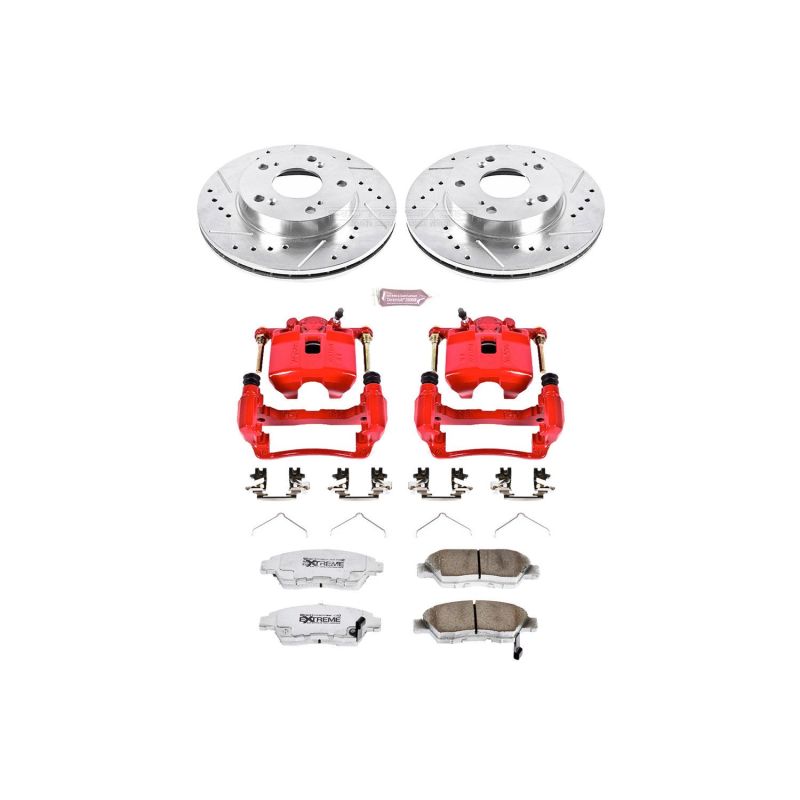 PowerStop KC2386 26 fits Acura RSX Front Z26 Street Warrior Brake Kit w/Calipers