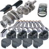 Eagle 64003060 fits Ford 289/302 3.400in Crank 5.400in I-Beam Rods -6cc Flat Top 4.060in Pistons Rotating Assembly
