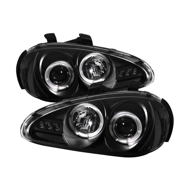 Spyder 5011503 fits Mazda 92-96 MX3 Projector Headlights LED Halo LED Black Hig