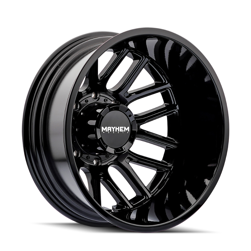 Mayhem 8107D-2877BR192 8107D Cogent Dually 20x8.25 / 8x200 BP / -192mm Offset / 142mm Hub Gloss Black Wheel