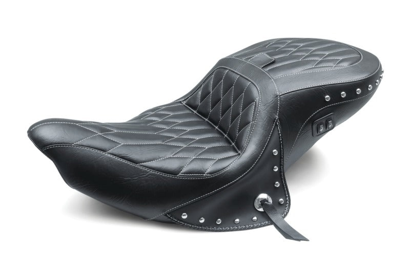 Mustang 79664WT Indian Chieftain, Chief, Dark Horse, Roadmaster, Spfld Touring 1PC Seat - Black