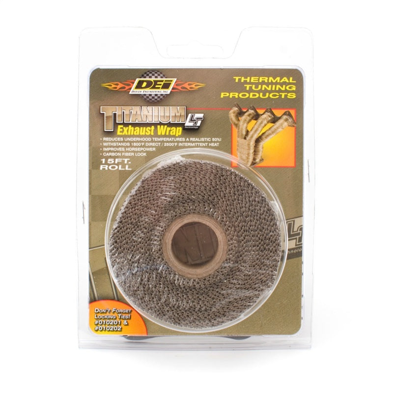 DEI  10128 Exhaust Wrap 1in x 15ft - Titanium