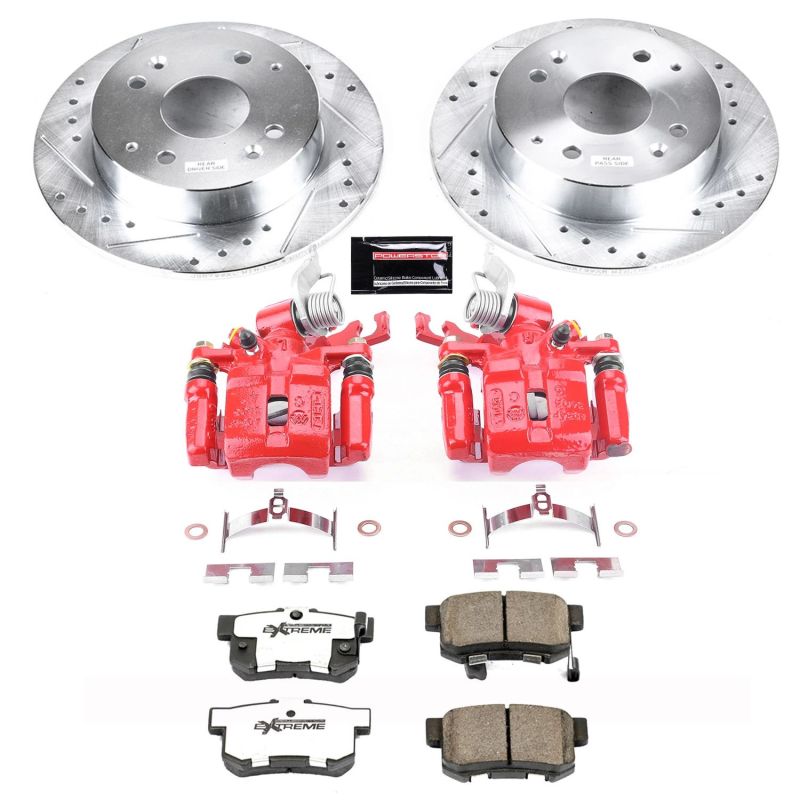 PowerStop fits Honda 98-02 Accord Rear Z26 Street Warrior Brake Kit w/Calipers
