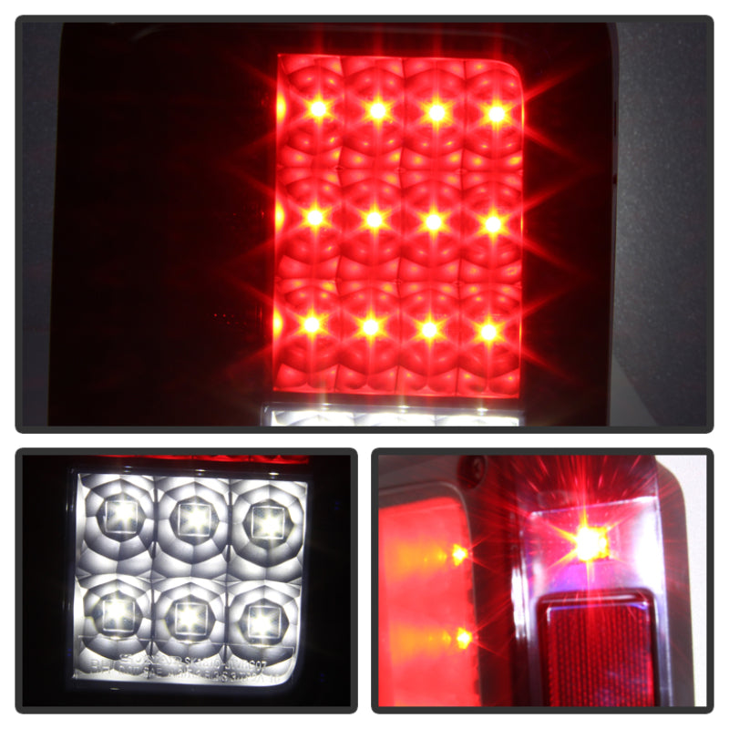 Spyder 5079978 fits Jeep 07-15 Wrangler LED Tail Lights Black Smoke ALT-YD-JWA0