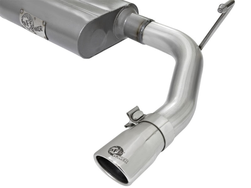 AFE 49-08044-1P on 2-1/2in Aluminized Steel Cat Back Exhaust 07-17 fits Jeep Wr