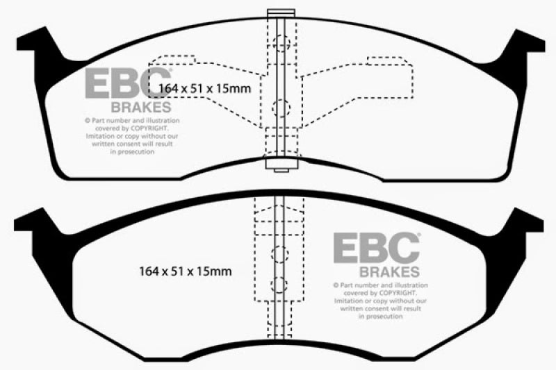 EBC DP21065 fits Chrysler 95-97 Concorde 3.3 Greenstuff Front Brake Pads