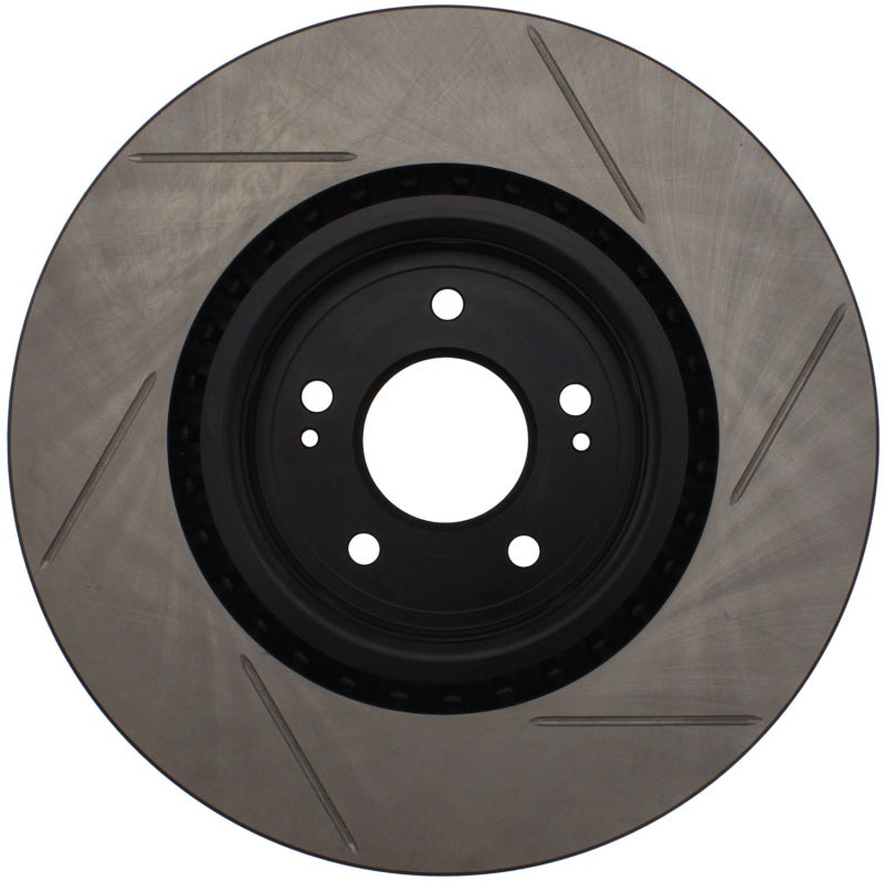 Stoptech 126.46076SR Power Slot 08-09 Evo 10 Slotted Right Front Rotor