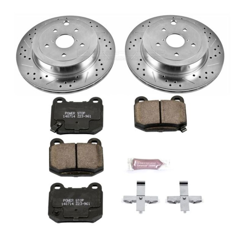 PowerStop K5305 fits Subaru 08-14 Impreza Rear Z23 Evolution Sport Brake Kit