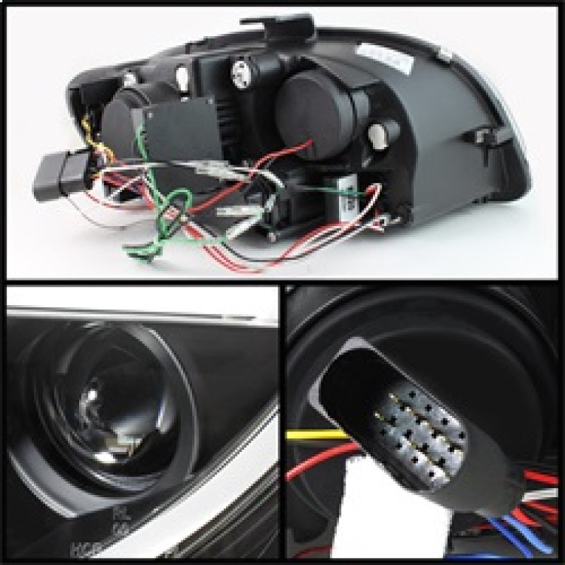 Spyder 5071842 fits Audi 06-08 A4 Projector Headlights Halogen Only - Light Tub