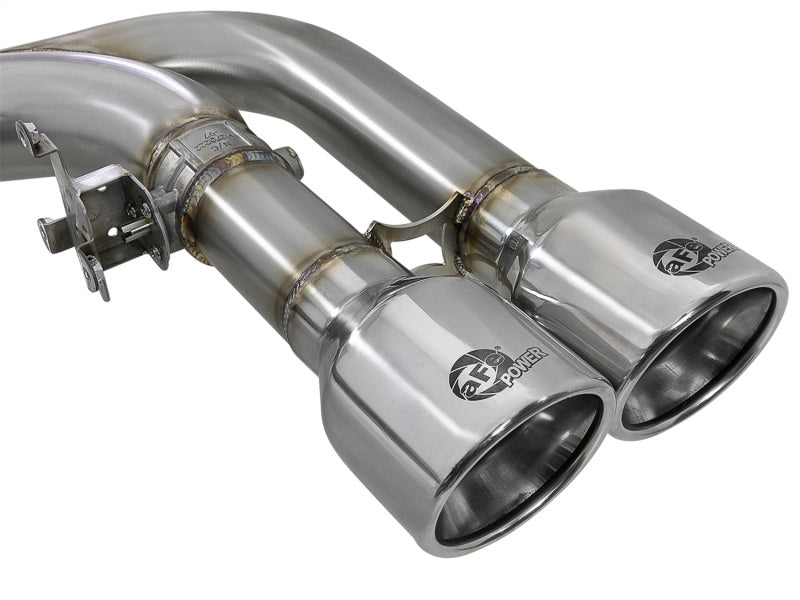 AFE 49-36342-P orce-Xp 3.5in. 304 SS C/B Exhaust w/o Muffler 15-18 fits BMW X5