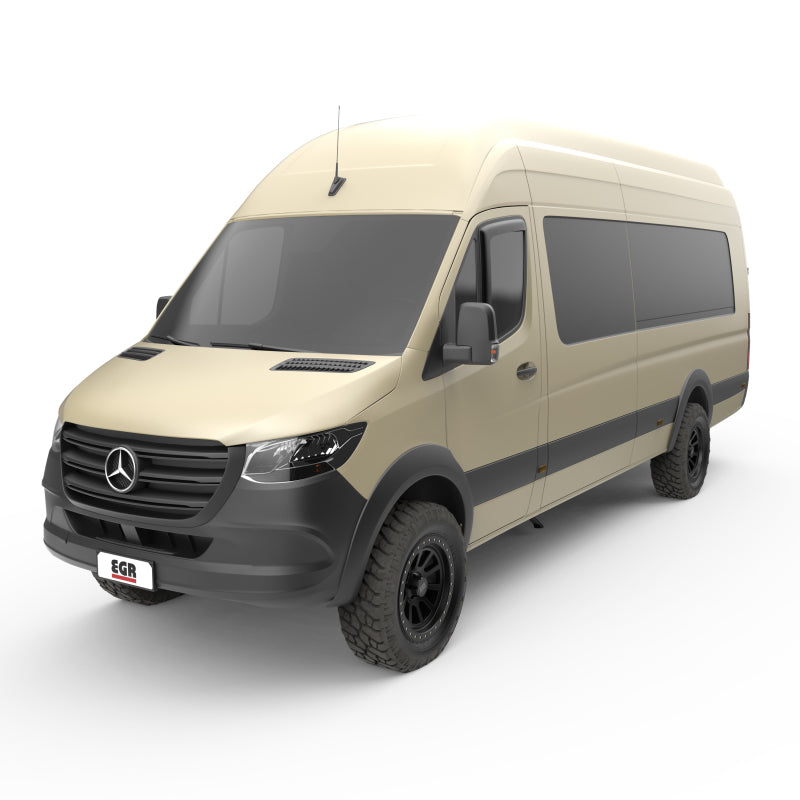 EGR 68701 20-24 fits Mercedes Sprinter Van Front Tape-on Window Visors - Dark Smoke