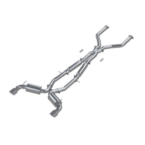 MBRP S4406304 fits Infiniti Q60 3.0L RWD/AWD 3in Cat-Back Dual Split Rear Tips