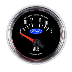 AutoMeter 880823 Autometer fits Ford 2-1/16in. 18V Electric Voltmeter Gauge