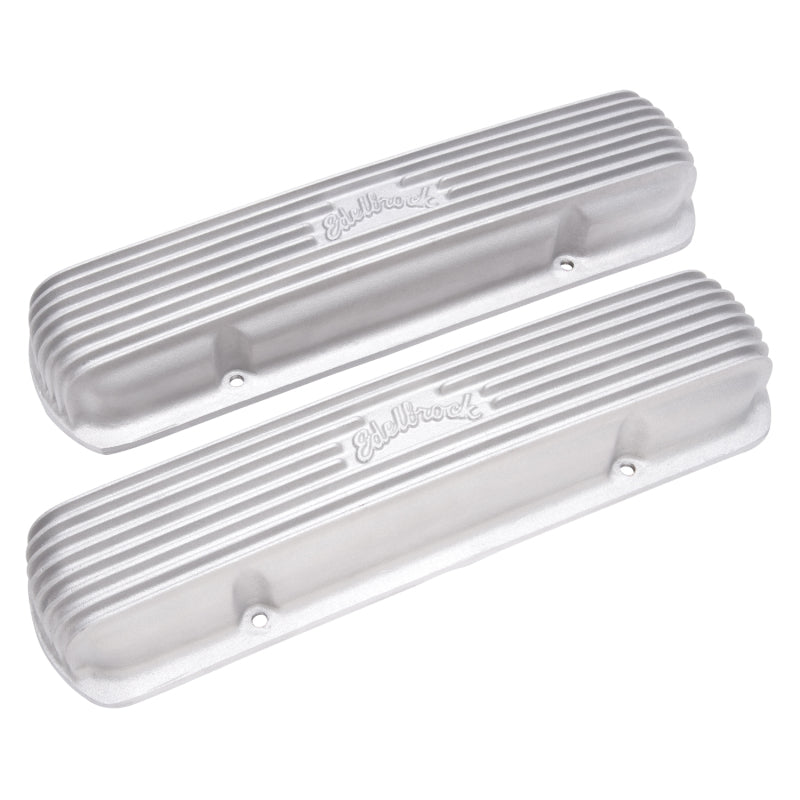 Edelbrock 41309 Valve Cover Classic Series fits Pontiac 1962-1979 301-455 CI V8 Satin