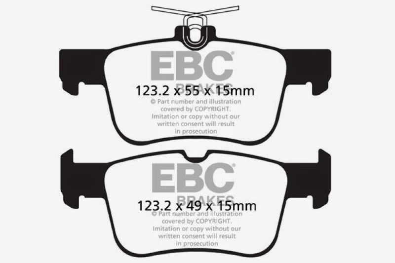 EBC DP22160 13+ fits Ford Fusion 1.6 Turbo Greenstuff Rear Brake Pads