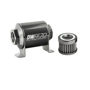 DeatschWerks 8-03-070-040K Stainless Steel 8AN 40 Micron Universal Inline Fuel