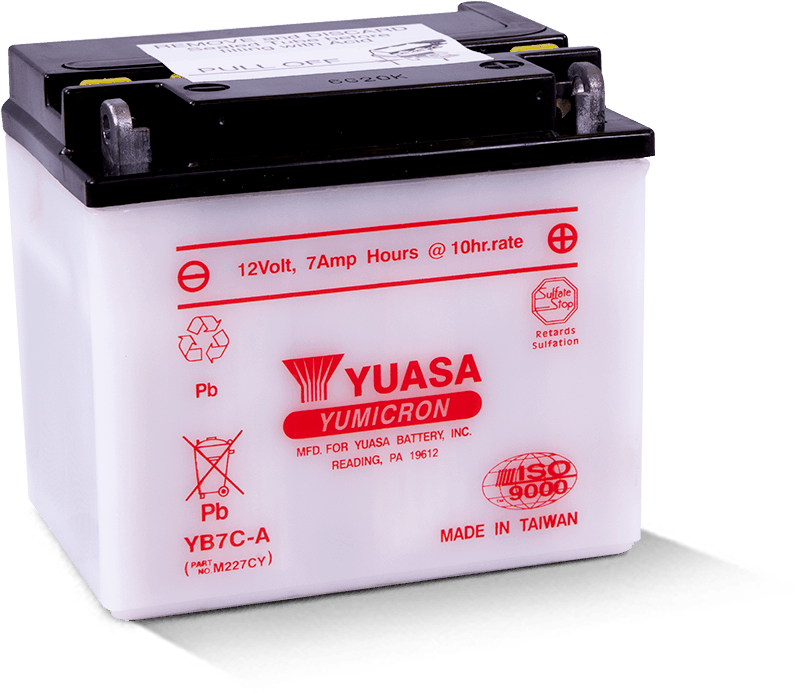 Yuasa YUAM227CY YB7C-A Yumicron 12 Volt Battery