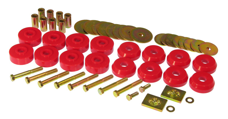 Prothane 7-144 fits Chevy 59-64 Impala / Belair Body Mount Kit - Red