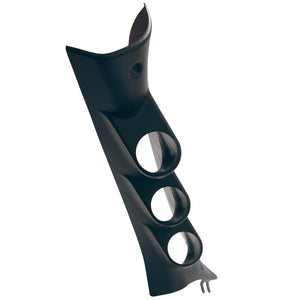 AutoMeter 17332 Autometer 15-18 fits Ford F-150 2-1/16in Triple A-Pillar Pod Gauge Mount - Black (w/ Speaker)