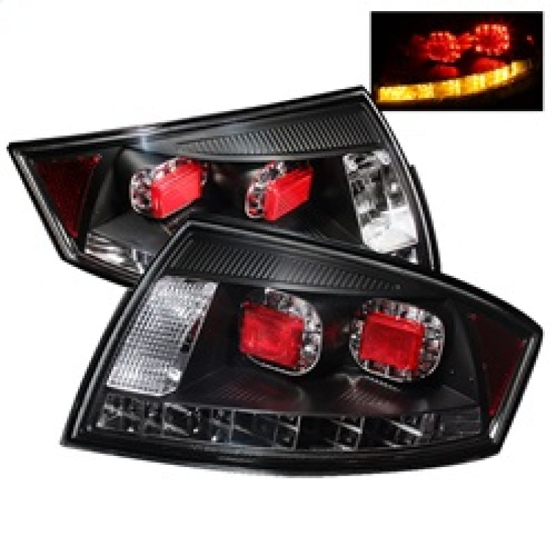 Spyder 5000422 fits Audi 00-06 TT LED Tail Lights Black ALT-YD-ATT99-LED-BK
